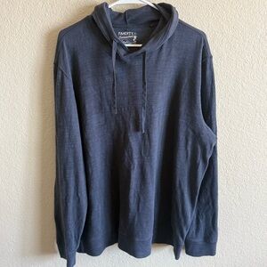 Faherty Sunwashed 100% Organic Cotton Hoodie in Blue Men's XL - Worn Once